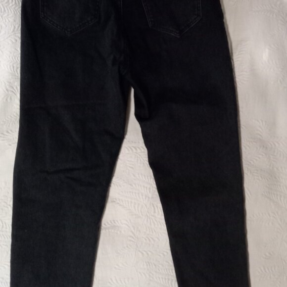 Lattelier Jeans Black Stone Washed Unhemmed Rough Edge (M) 27" - Picture 14 of 16